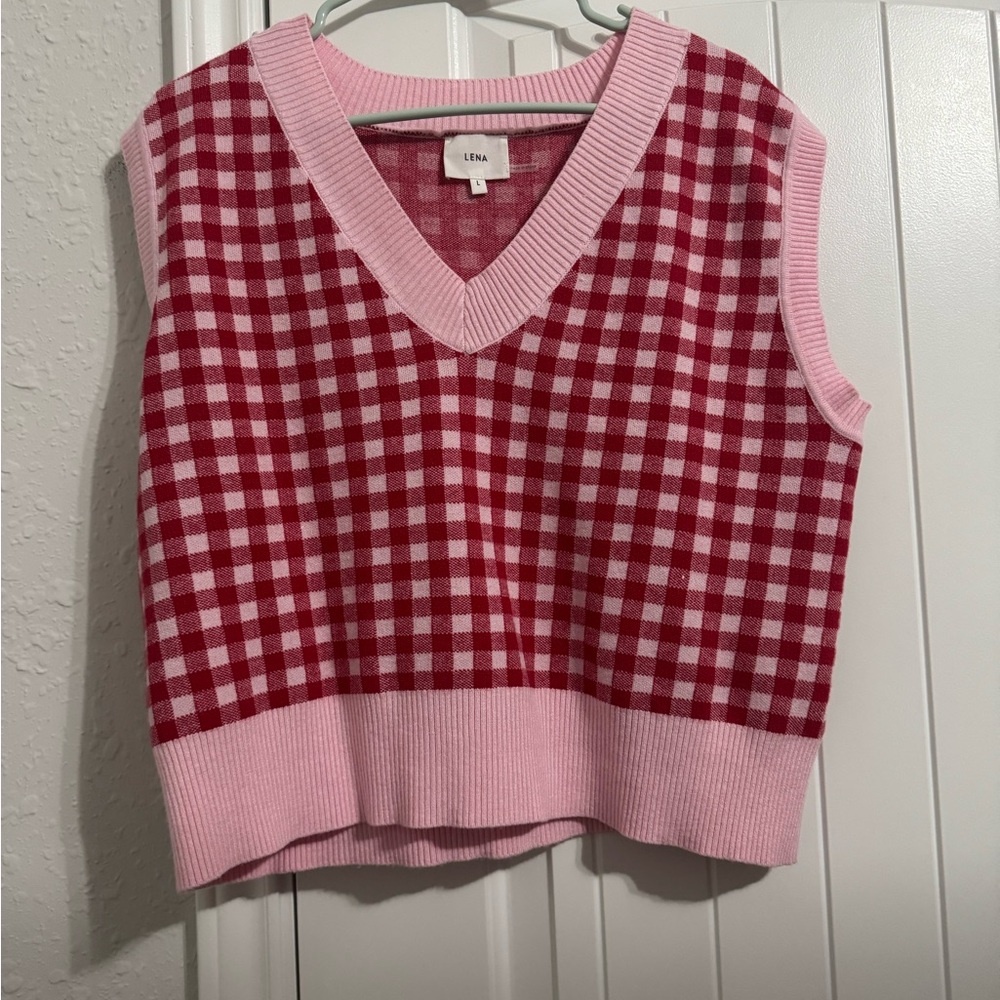 Lena Brand Knit Sweater Vest
